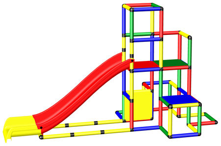 Kletterturm mit Rutsche